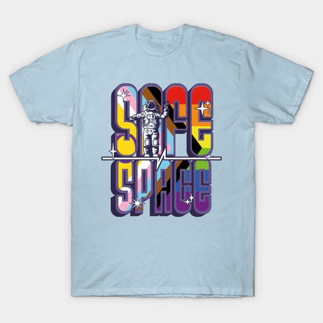 LGBT Safe Space - 2SLGBTQIA+ Safe Space T-Shirt by Yesteeyear